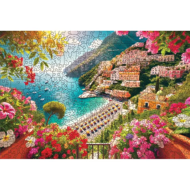 HCM Kinzel Holzpuzzle Urlaubsparadies 505 Teile Sommerlandschaft